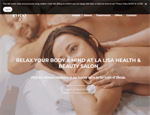 Tablet Screenshot of lalisasalon.com